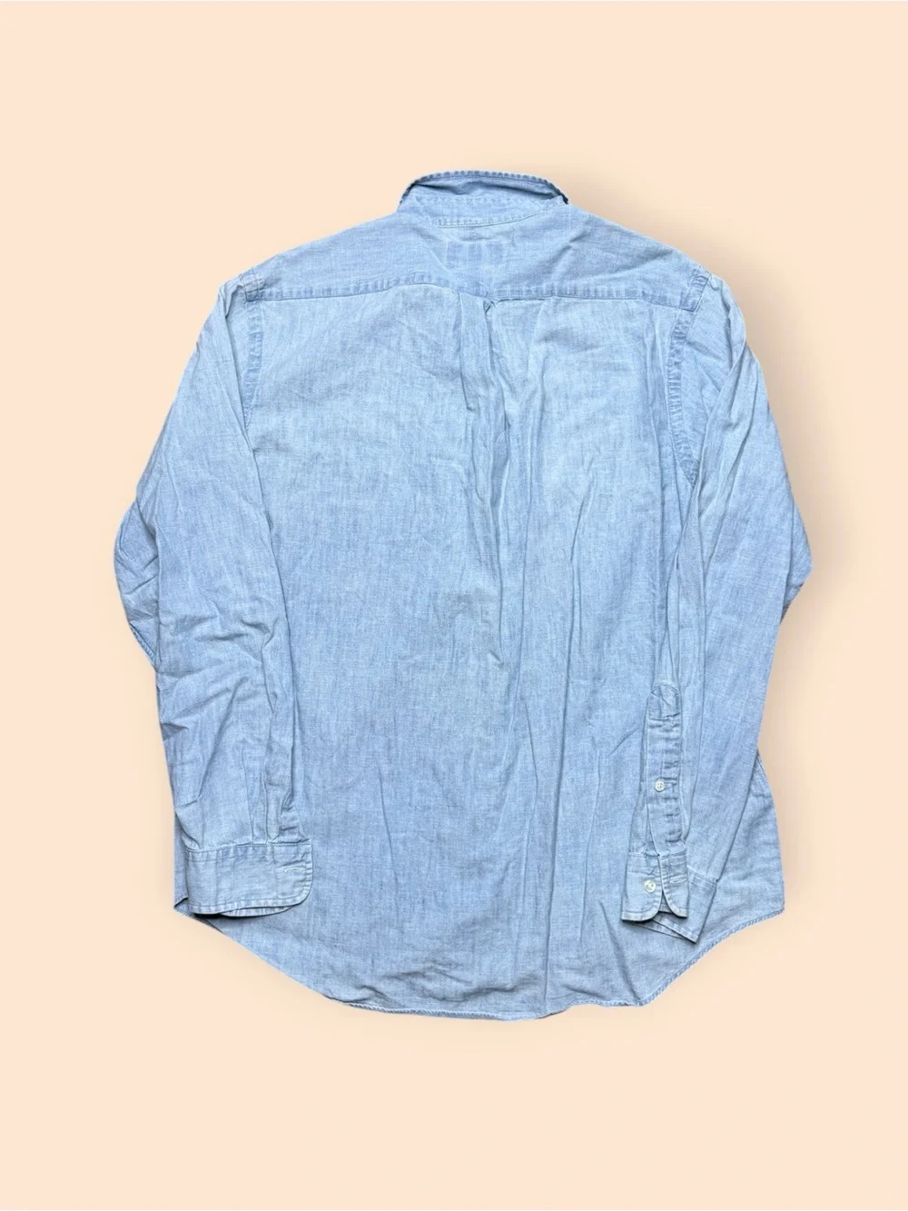 Ralph Lauren Chambray Shirt Men’s XL Blue Denim Button Up